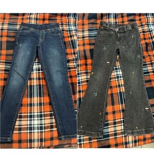 Cat & Jack Denim Jeans with Yellow Stitching